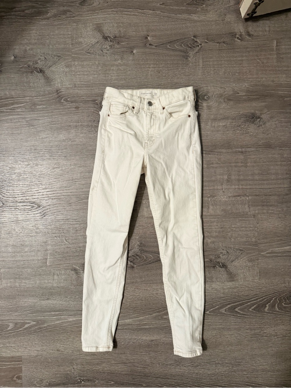 Topshop Jamie White Skinny Jeans